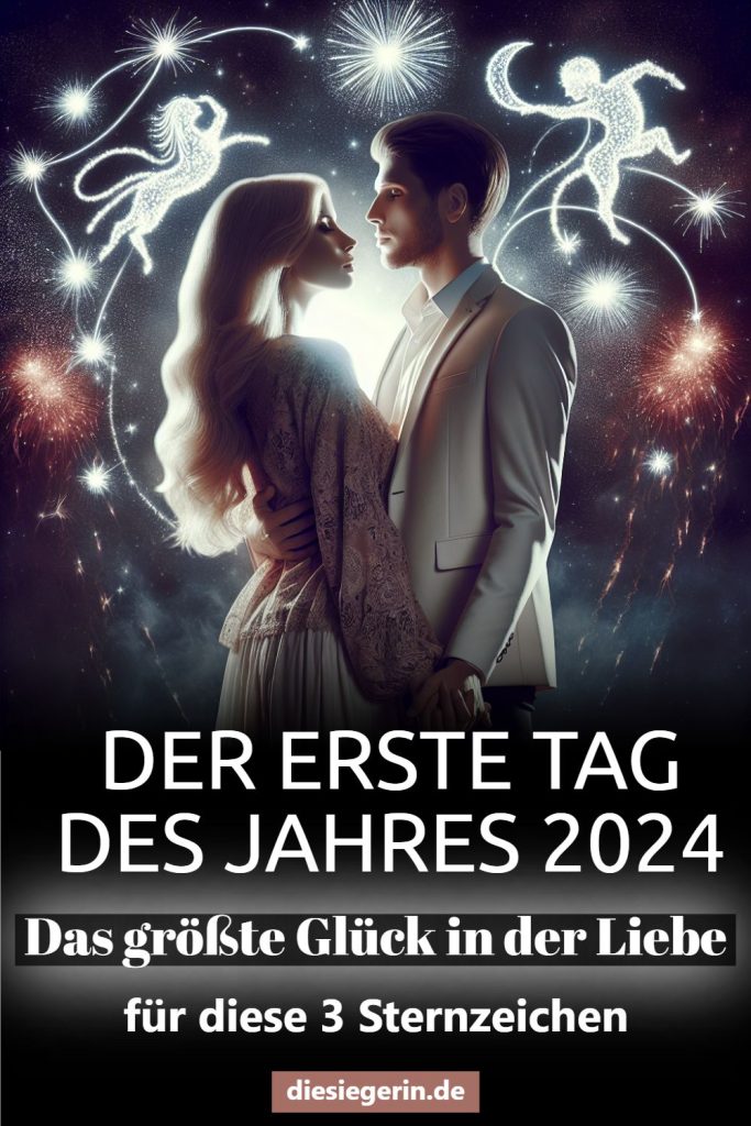 Der erste Tag des Jahres 2024 Das größte Glück in der Liebe für 3