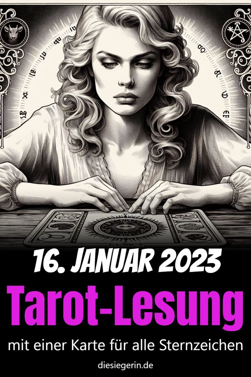16. Januar 2023 Tarot-Lesung mit einer Karte für alle Sternzeichen