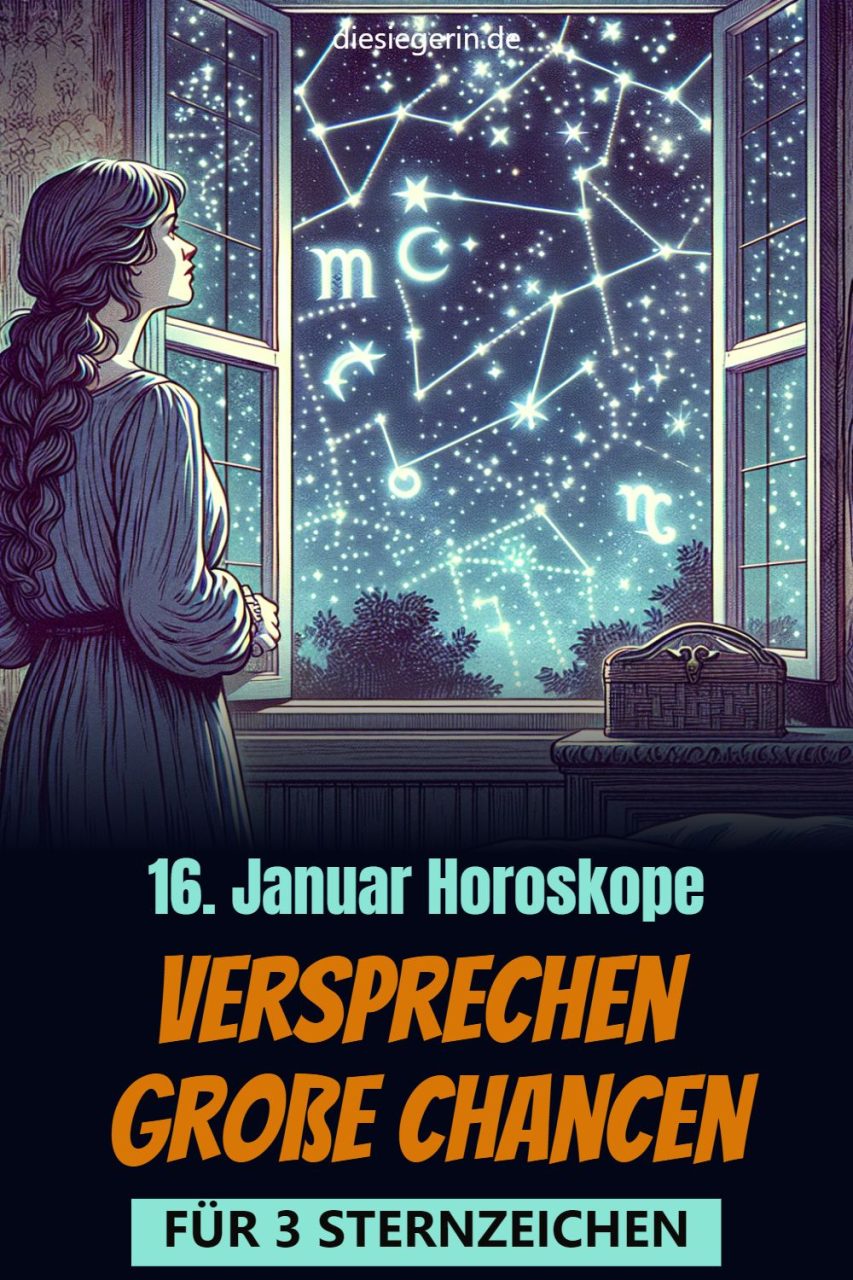 versprechen große Chancen 16. Januar Horoskope FÜR 3 STERNZEICHEN
