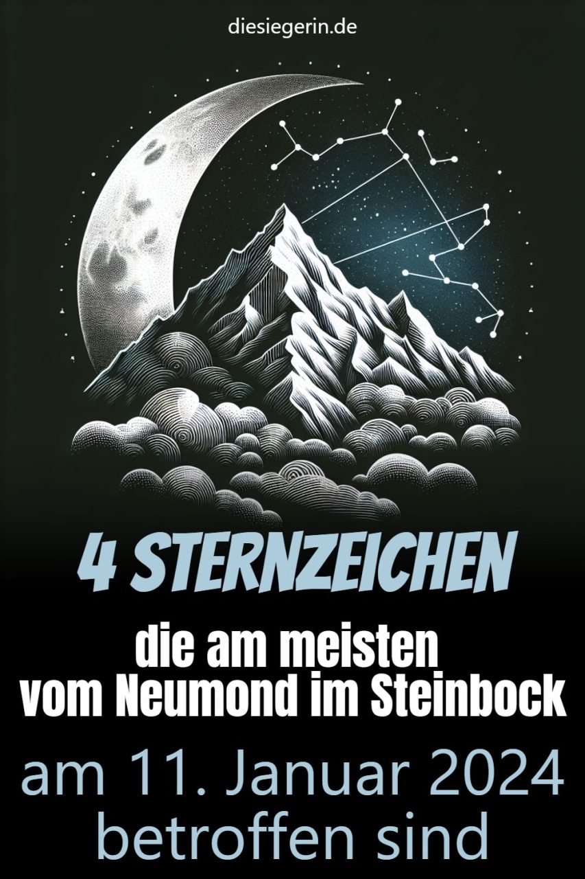 4 Sternzeichen die am meisten vom Neumond im Steinbock am 11. Januar 2024 betroffen sind