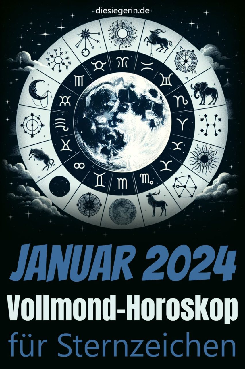 Januar 2024 Vollmond-Horoskop für Sternzeichen