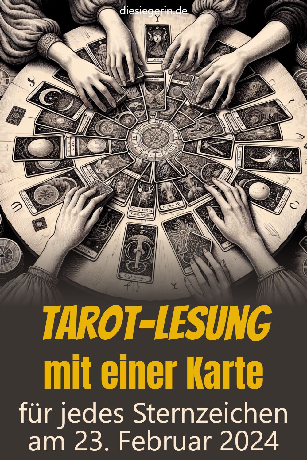 Tarot-Lesung mit einer Karte für jedes Sternzeichen am 23. Februar 2024