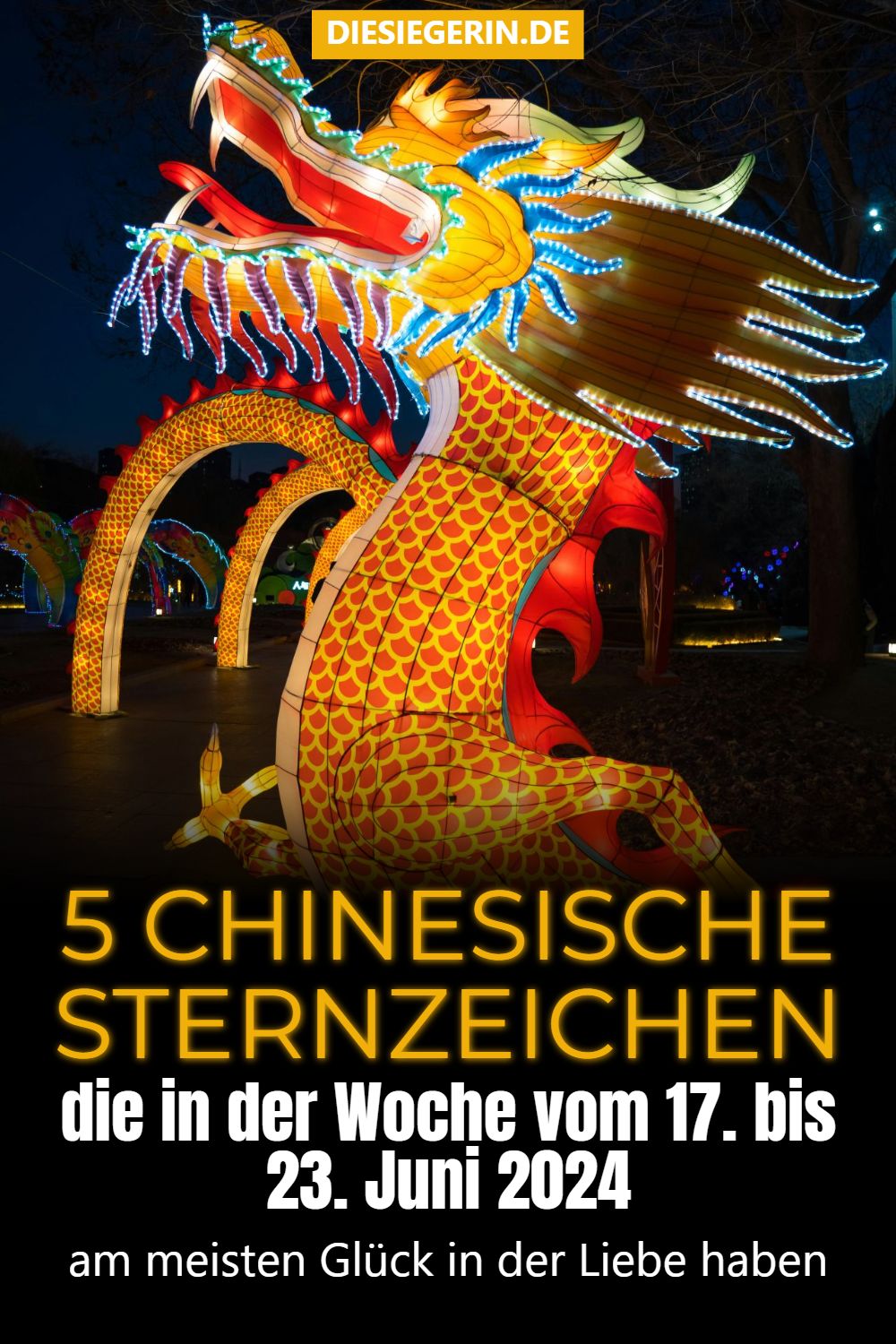 5 CHINESISCHE STERNZEICHEN die in der Woche vom 17. bis 23. Juni 2024 am meisten Glück in der Liebe haben