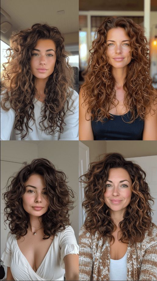 : Layered Curly Cut für dickes Haar