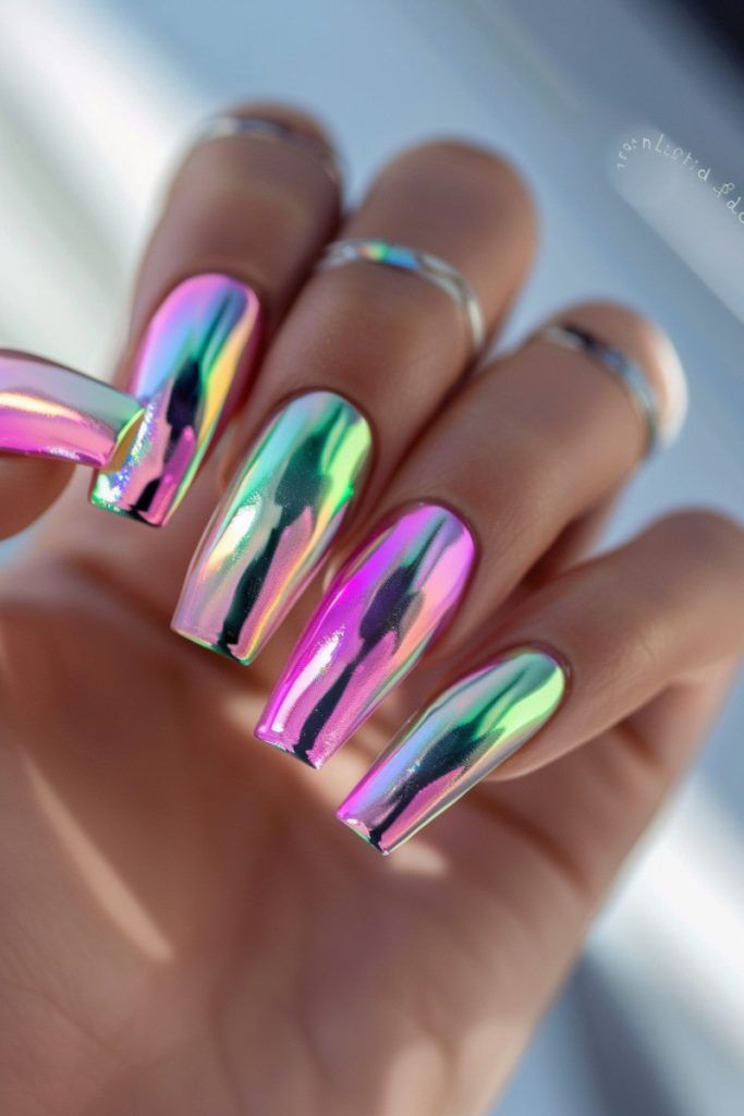 Chrome Jello Nails