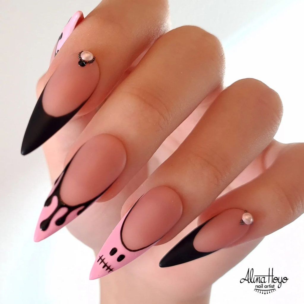 Edgy Pink mit schwarzen Akzenten und einzigartigem Charme