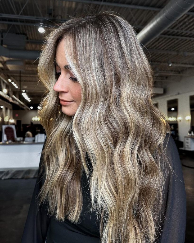 Blonde Balayage-Wellen