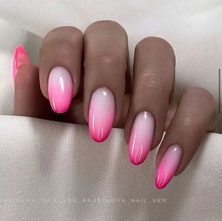 Strahlendes Pink Ombre