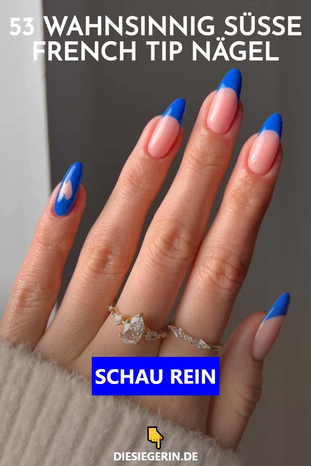 53 WAHNSINNIG SÜSSE FRENCH TIP NÄGEL SCHAU REIN👇