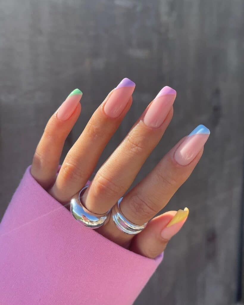 Funky Pastel Side French